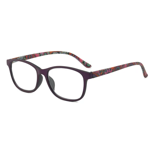 Anti blue Light Reading Glasses HD Fashion Glasses Purple Frame - Shop at LoveMi
