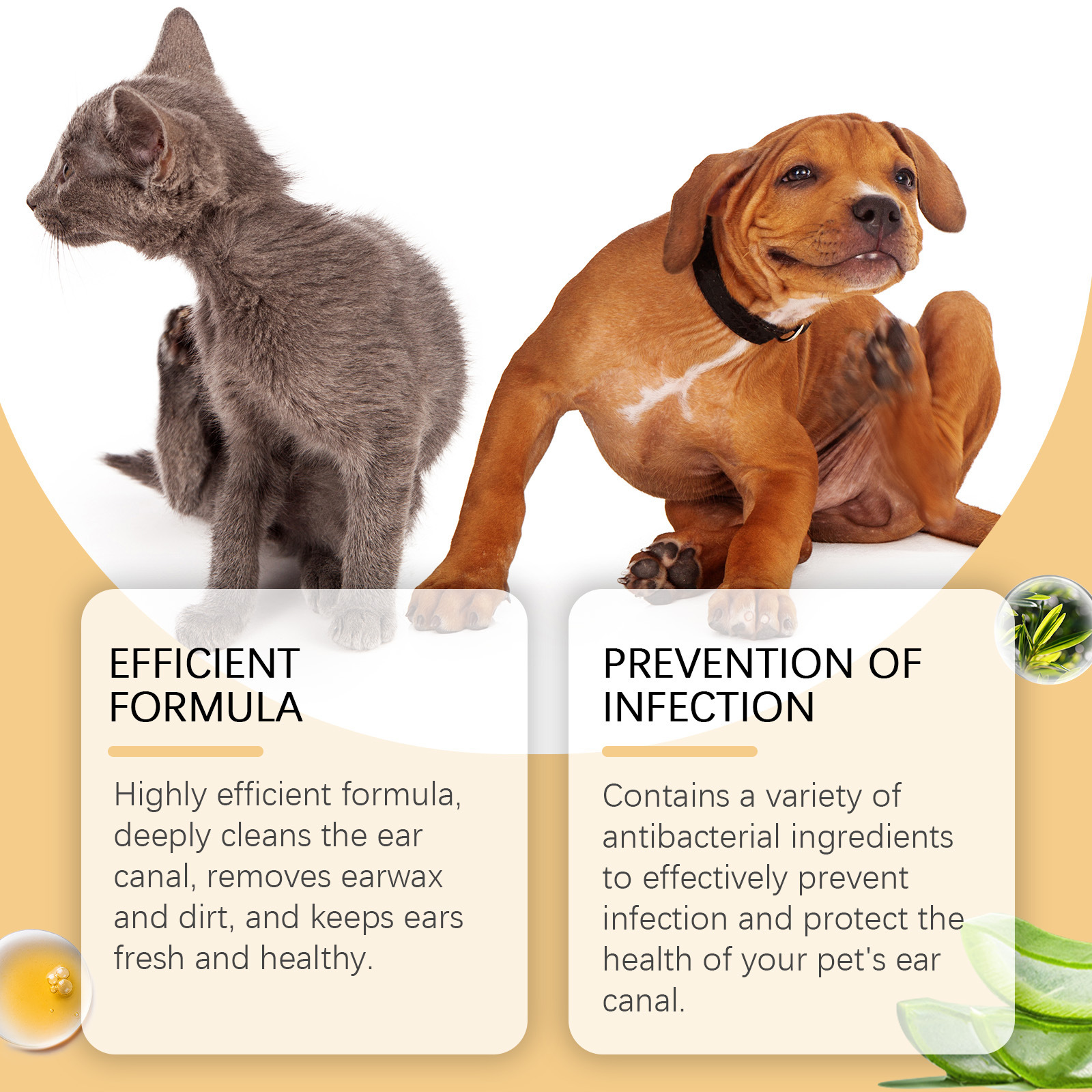 Pet Ear Cleanersuitable For Both Cats And Dogs
