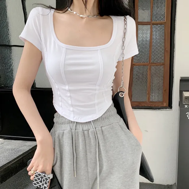 New Thin Slim fit Short sleeved Women's Summer White - Shop at LoveMi