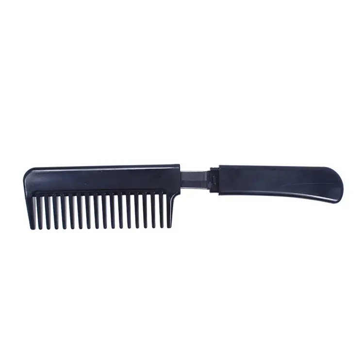 Simple Hairdressing Comb Plastic Multi-color Hair Styling Dense Gear Push Edge Flat