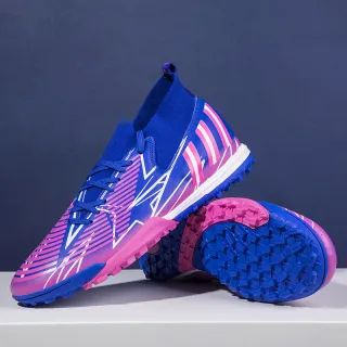 Male Teenager Student Competition Training Soccer Shoes - Pink