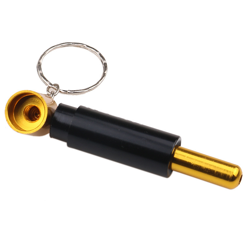 Title 13, Metal Battery Pipe With Keychain