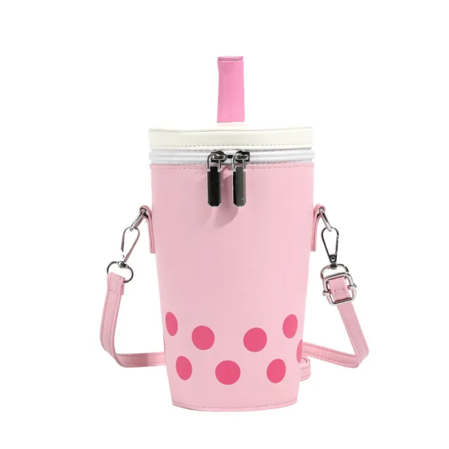 Milk Tea Personalized Small Bags Women's New Fashion Messenger Phone Bag Cute Girl Bucket Backpack Pink - Shop at LoveMi