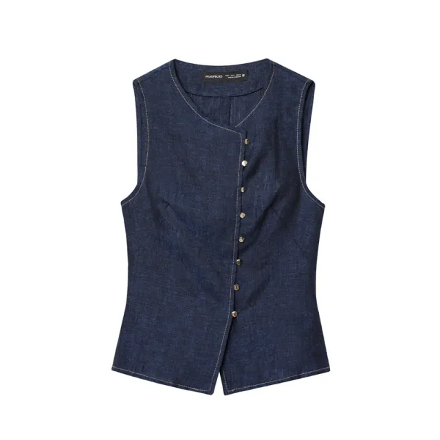 Summer Women's Double Breasted Vest Casual Trousers Top L - Shop at LoveMi