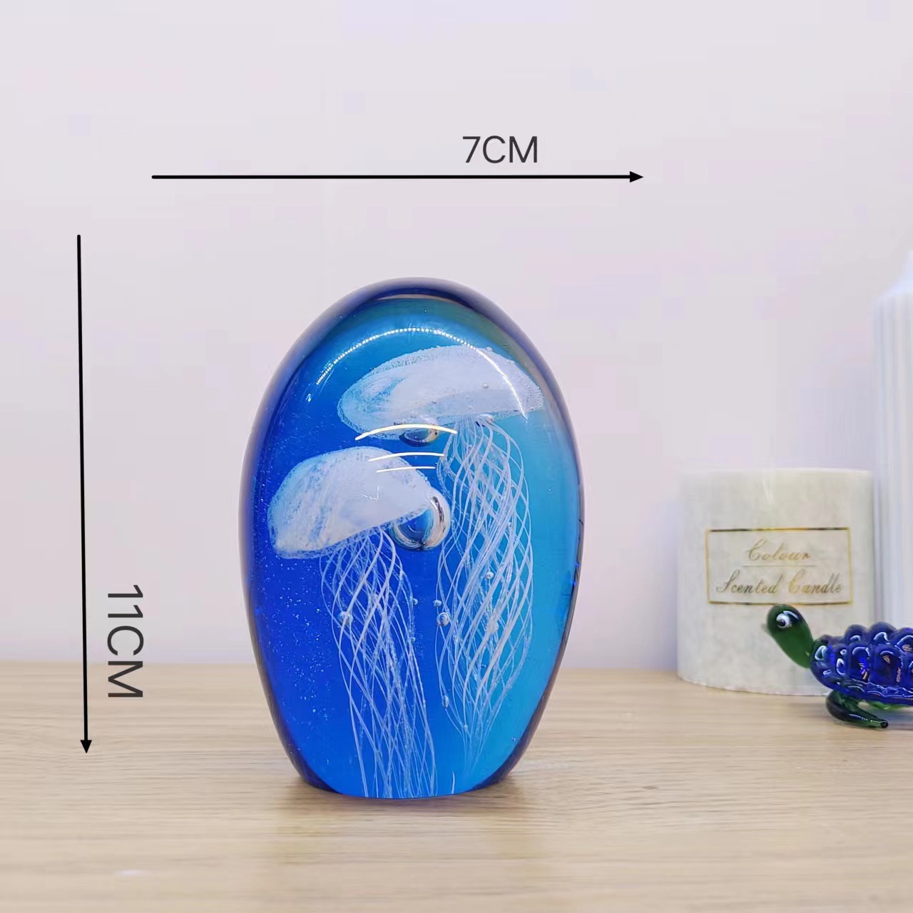 Luminous Glass Ball Jellyfish Ball Ocean Glass Ball