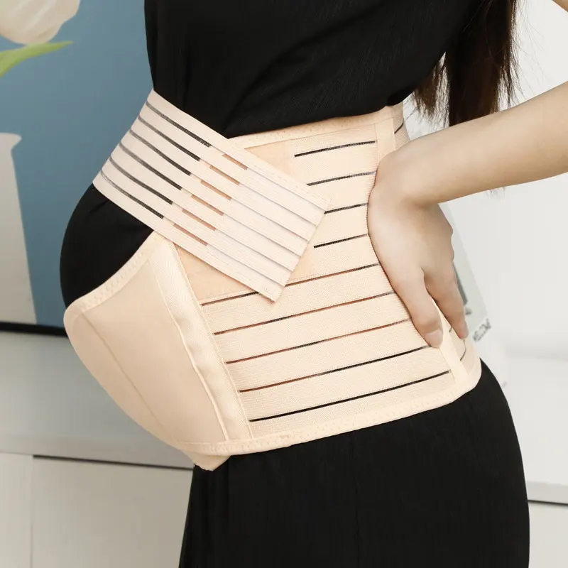 Maternity Belt Support Three-piece Elastic Breathable Adjustable Waist
