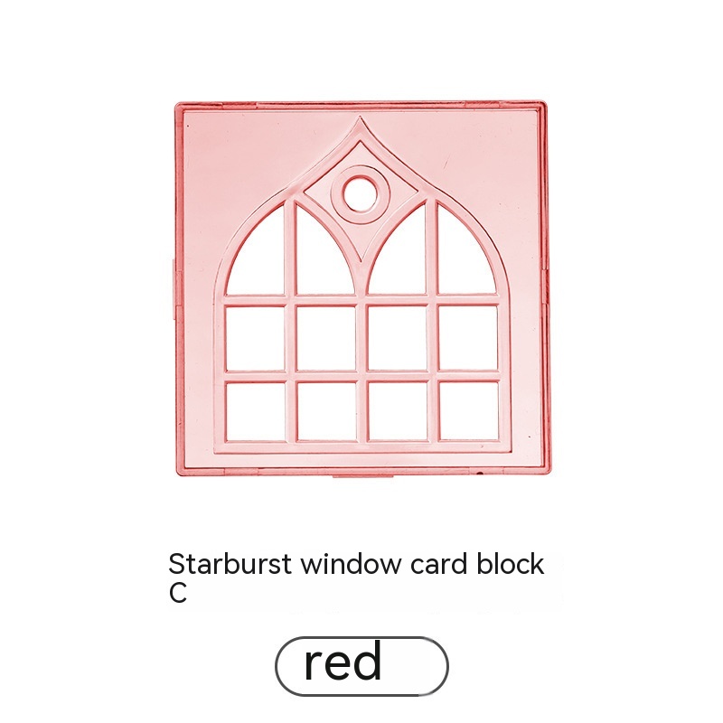 Window Card Block Red