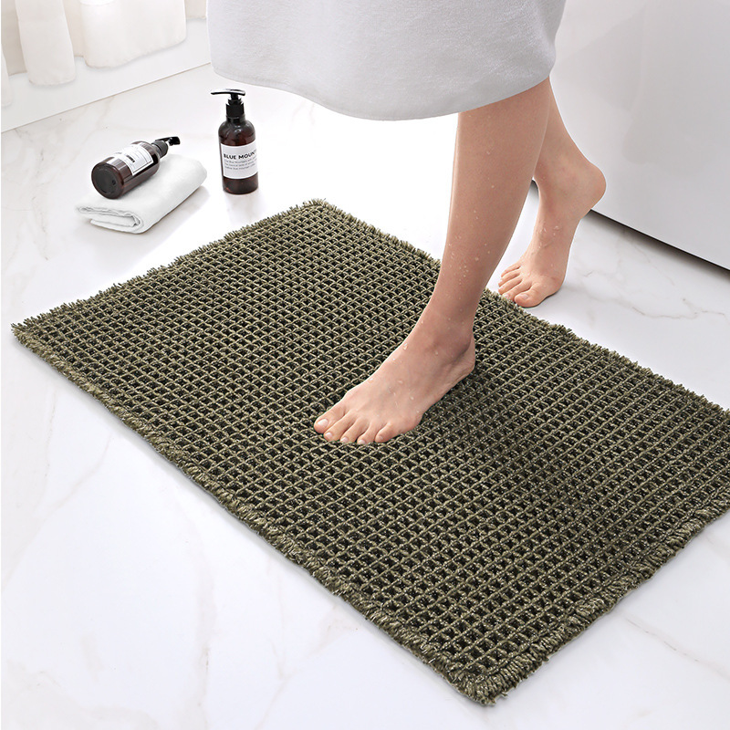 Waffle Mat Elegant Green