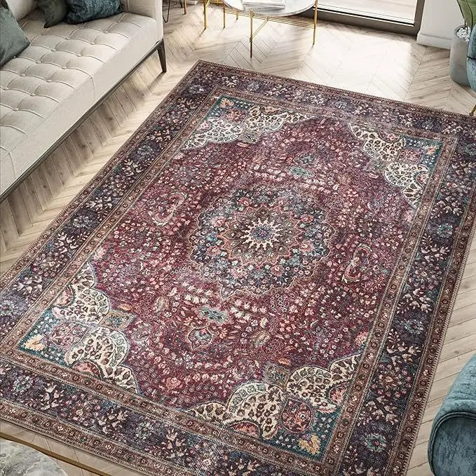 Bohemian Ethnic Persian Series Crystal Velvet Home Carpet