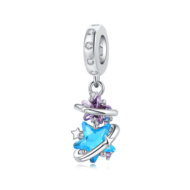 Starry Sky Astronaut Diy Bracelet String Beads Pendant