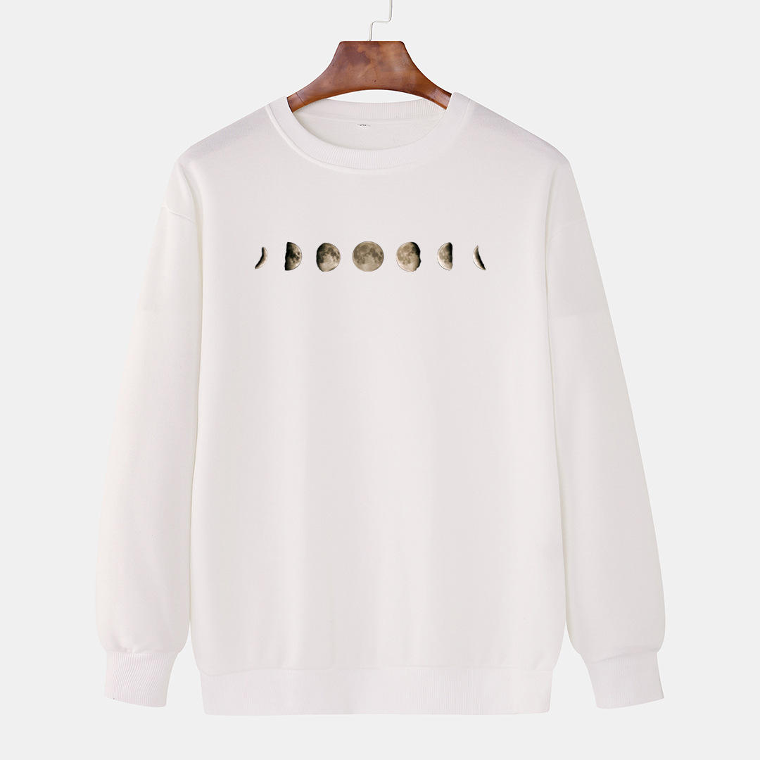 Classic Round Neck Men's Leisure Pullover Printed Sweaters Menswear