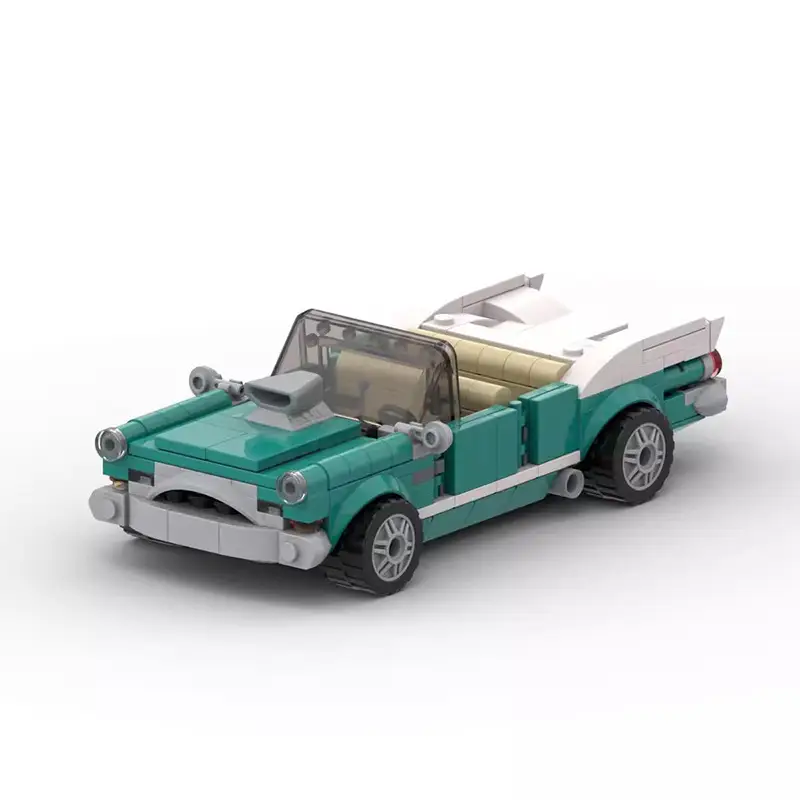 MOC Small Particles Diy Assembling Building Blocks Toy Classic Car City Classic Car Model Gift