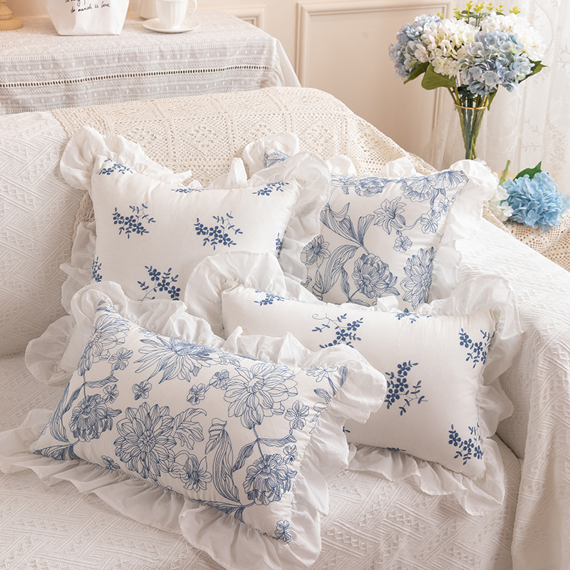 French Romantic Country Ruffle Pillowcase