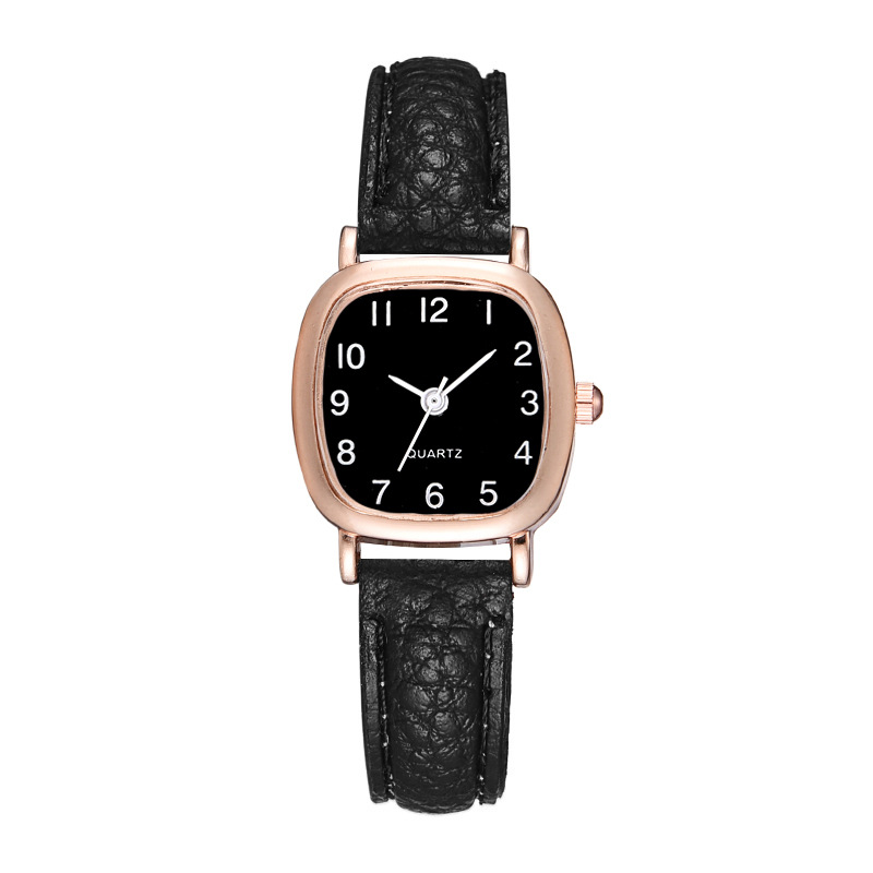 Women's Stainless Steel Imitation Leather Watch