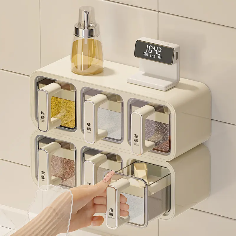 Household Kitchen Wall Hanging Decoration Type Condiment Storage Box