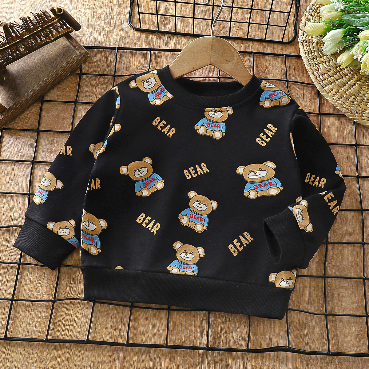 L12 Full Printed Bear Black