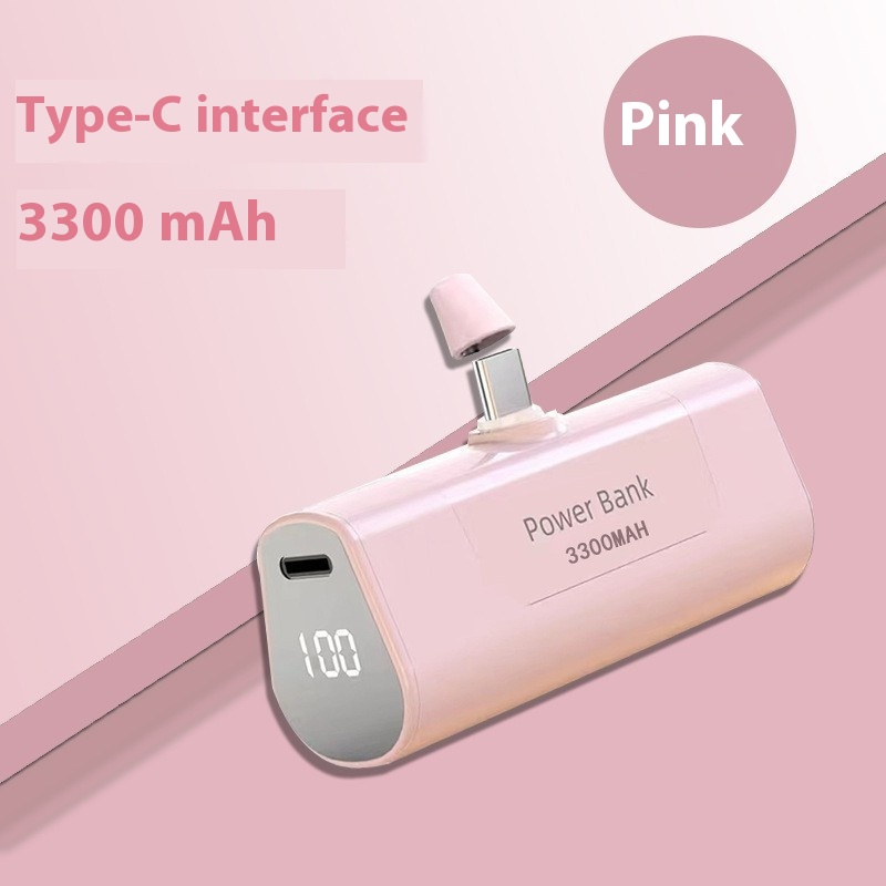 3300mAhType C Interface Pink