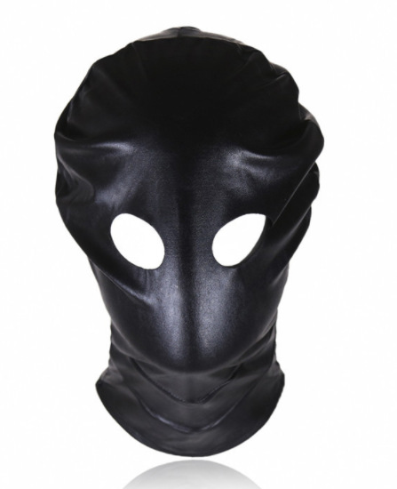 Eye Mask Blind Head Cover Black Solid Mouth Ball Mask