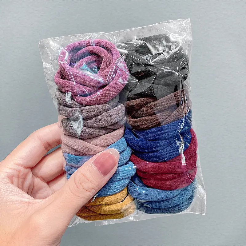 Candy Color Basic Hair Rope Accessories Towel