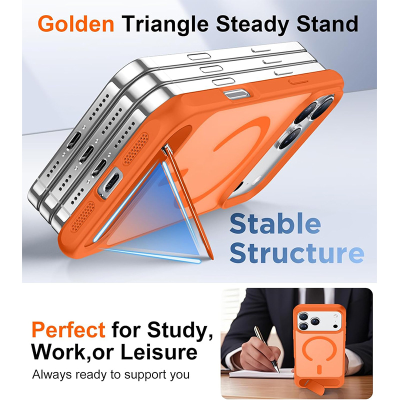 Ultra-Thin Magnetic Phone Case with Hidden Single-Line Stand 5