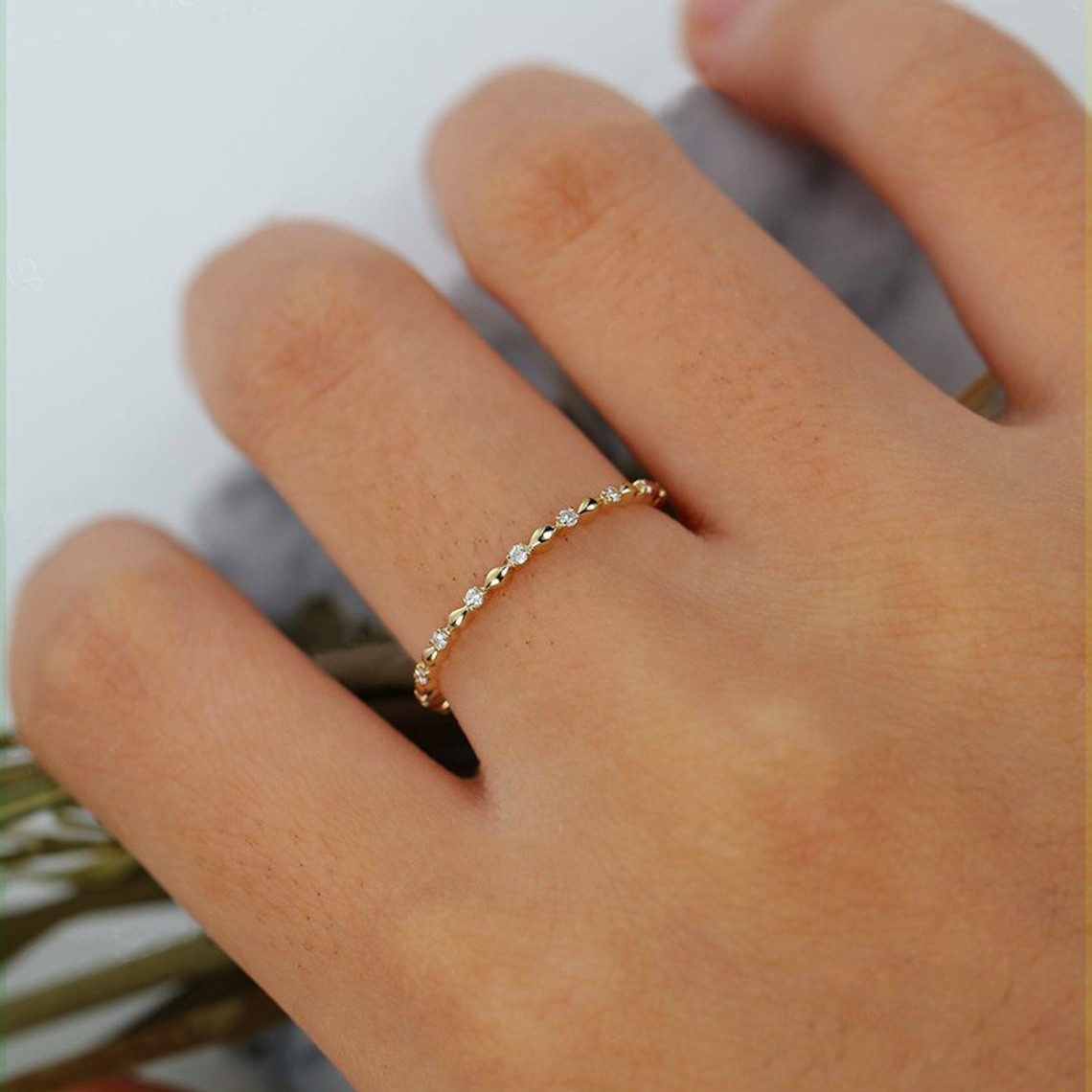 Minimalist Versatile Dainty Ring For Layering