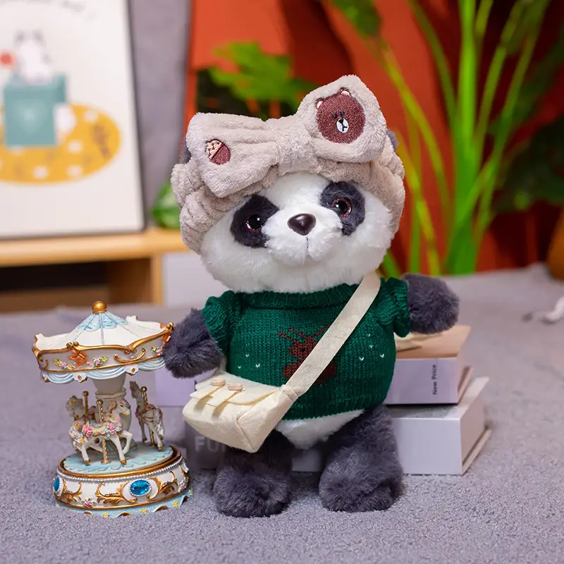 Dress Up Panda Cute Doll Gift