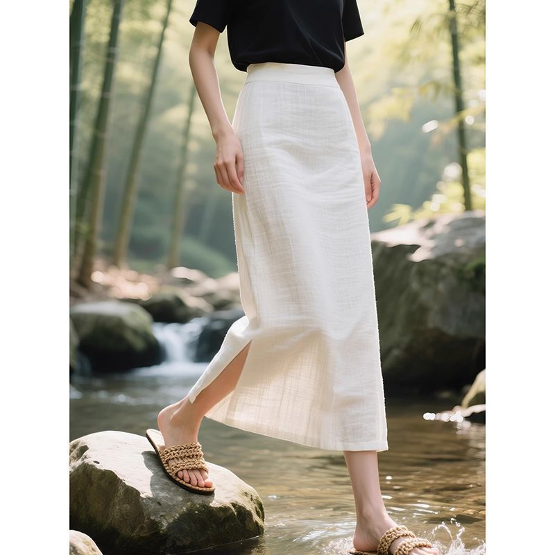 Summer Thin Straight Mid-length Dress For Women — foto 2