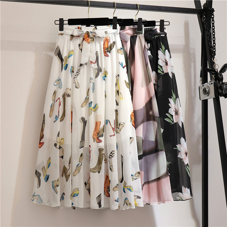 Product research example: Bohemian Chiffon High-waisted Floral Maxi Skirt