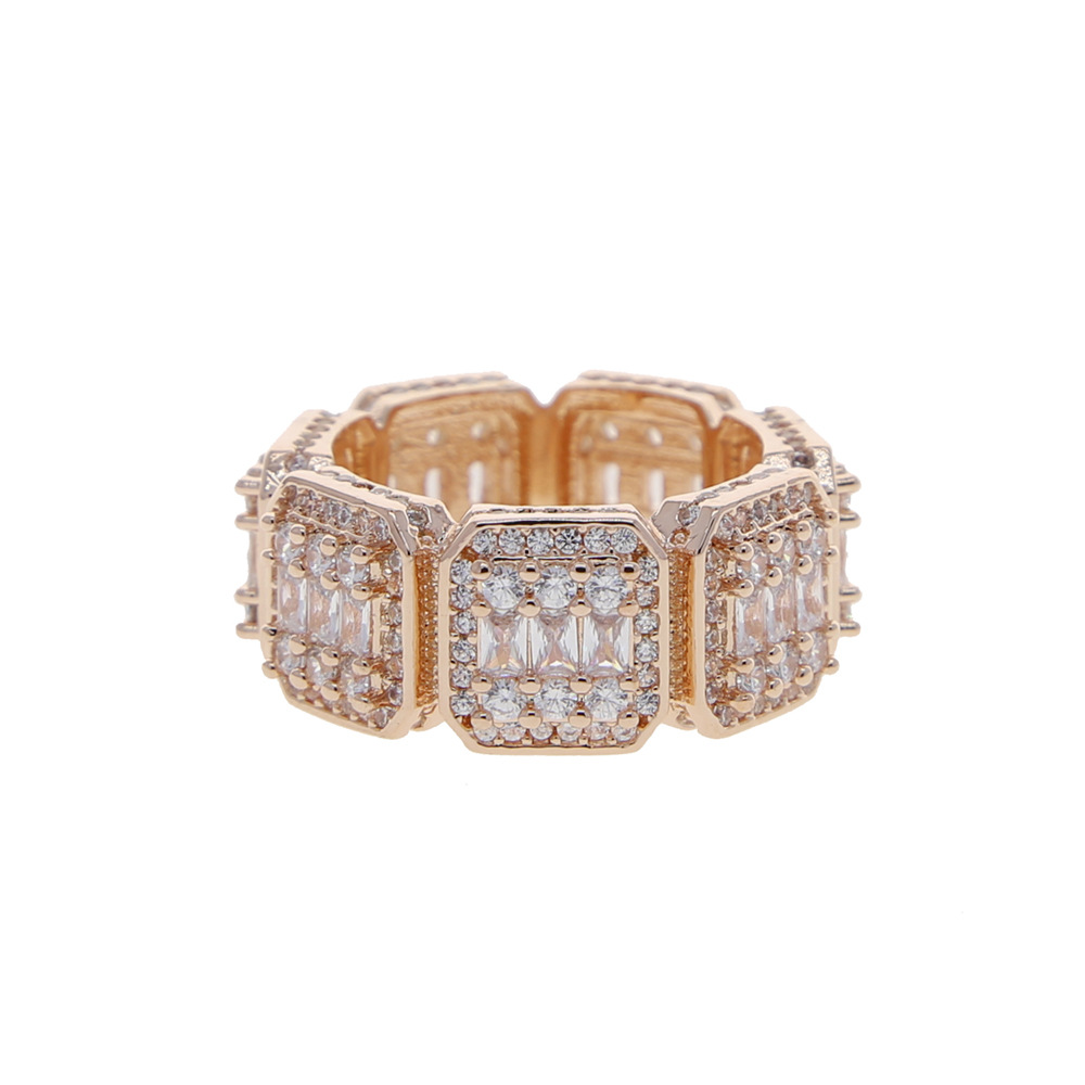 Square Zircon Ring European And American Fashion