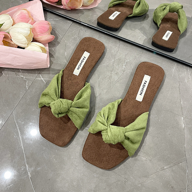 Suede Slide Sandals, picture 4 of 5