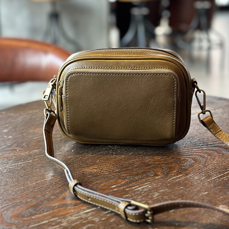 Full-Grain Leather Crossbody Bag, picture 4 of 7