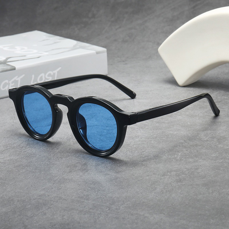 Vintage Round Frame Sunglasses For Women
