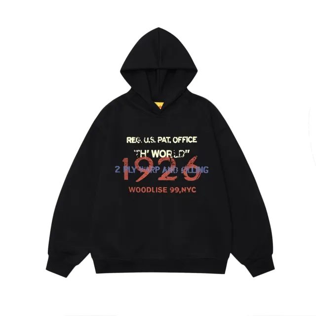 Women's American Retro Thickened Hooded Sweatshirt Black - Shop at LoveMi
