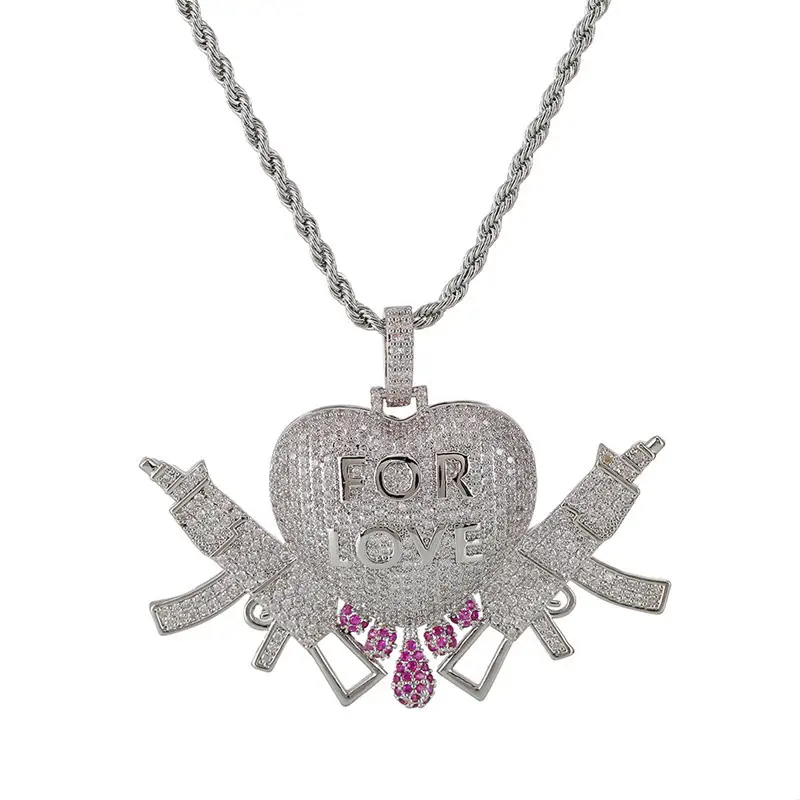 Men's Fashion Personalized Love Suncha Shape Pendant Necklace