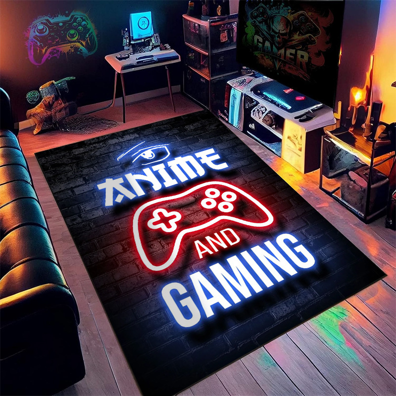 Neon Game Machine Room Decoration Carpet (Neon Games