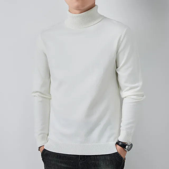 Turtleneck Sweater Boy's Undershirt Autumn And Winter Inner Wear White - Shop at LoveMi