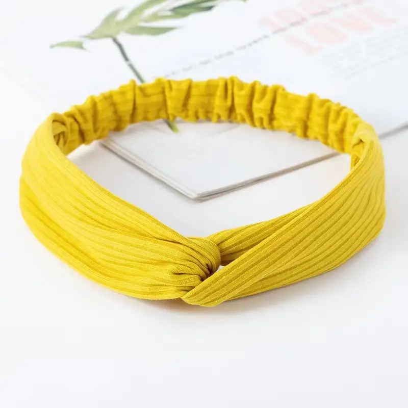 Hairband Cross Knitted Thread Hairware