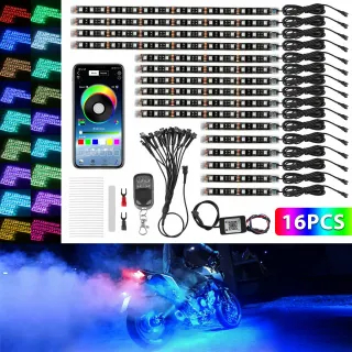 Motorcycle App-controlled RGB Seven-color Ambient Lighting