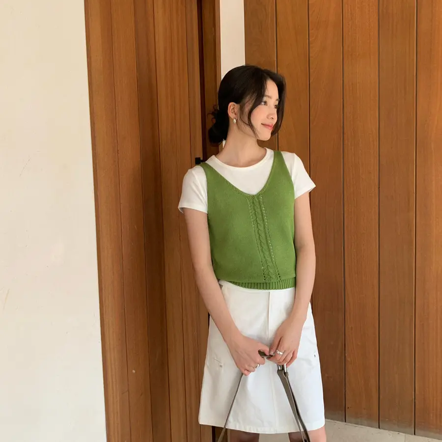 Outerwear Base-layer Slip Knit Vest
