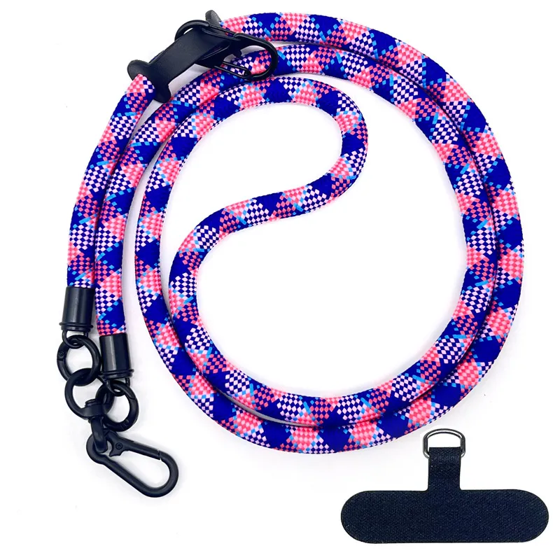 10MM Climbing Rope Mobile Phone Lanyard Gasket Adjustable Crossbody Mobile Phone Strap Camera Strap Rope Anti-lost Neck Rope