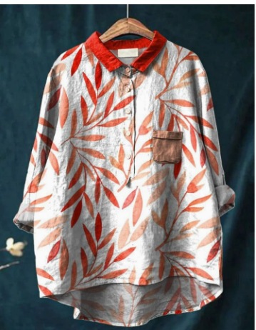 Fashion Personality Hawaiian Style Shirt Women's Top A73L2Kc636T931 - Shop at LoveMi