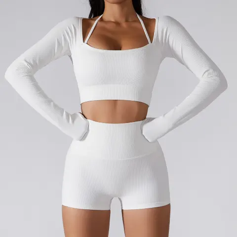 Sports Top Women's Quick-drying Workout Clothes with Chest Pad