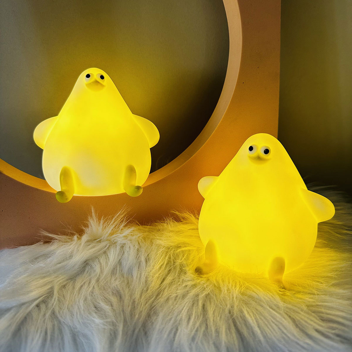 Warm Lovely Cute Cartoon Silicone Sea Gull Night Light With USB ...