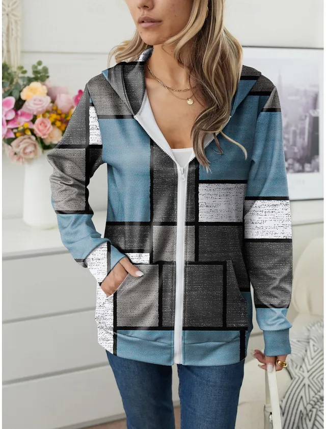 European And American Zipper Cardigan Fashion Casual Zhlls14222 M - Shop at LoveMi