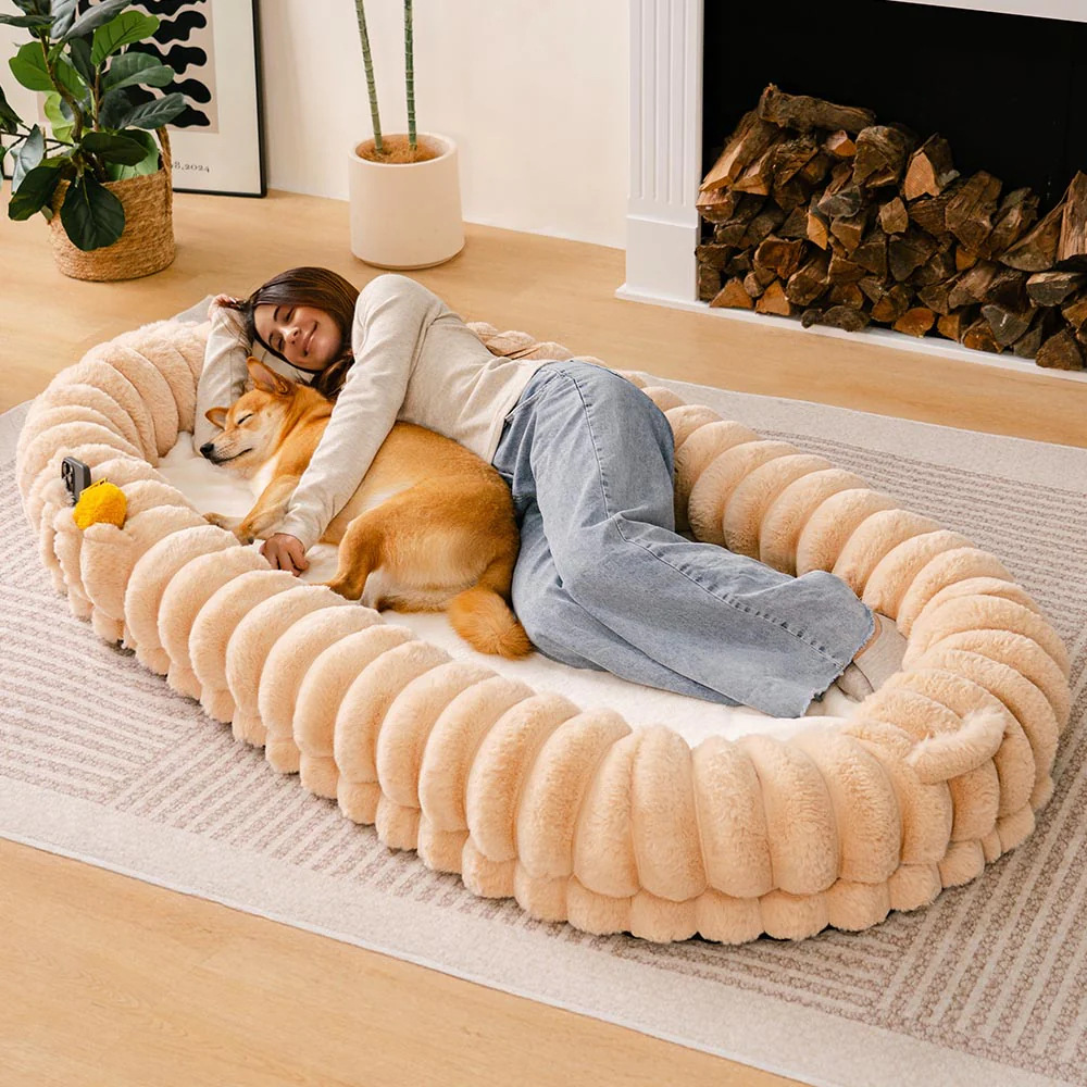 Pet-and-human-shared Dog Cozy And Secure Lazy Sofa Bed Thats Detachable And Washable