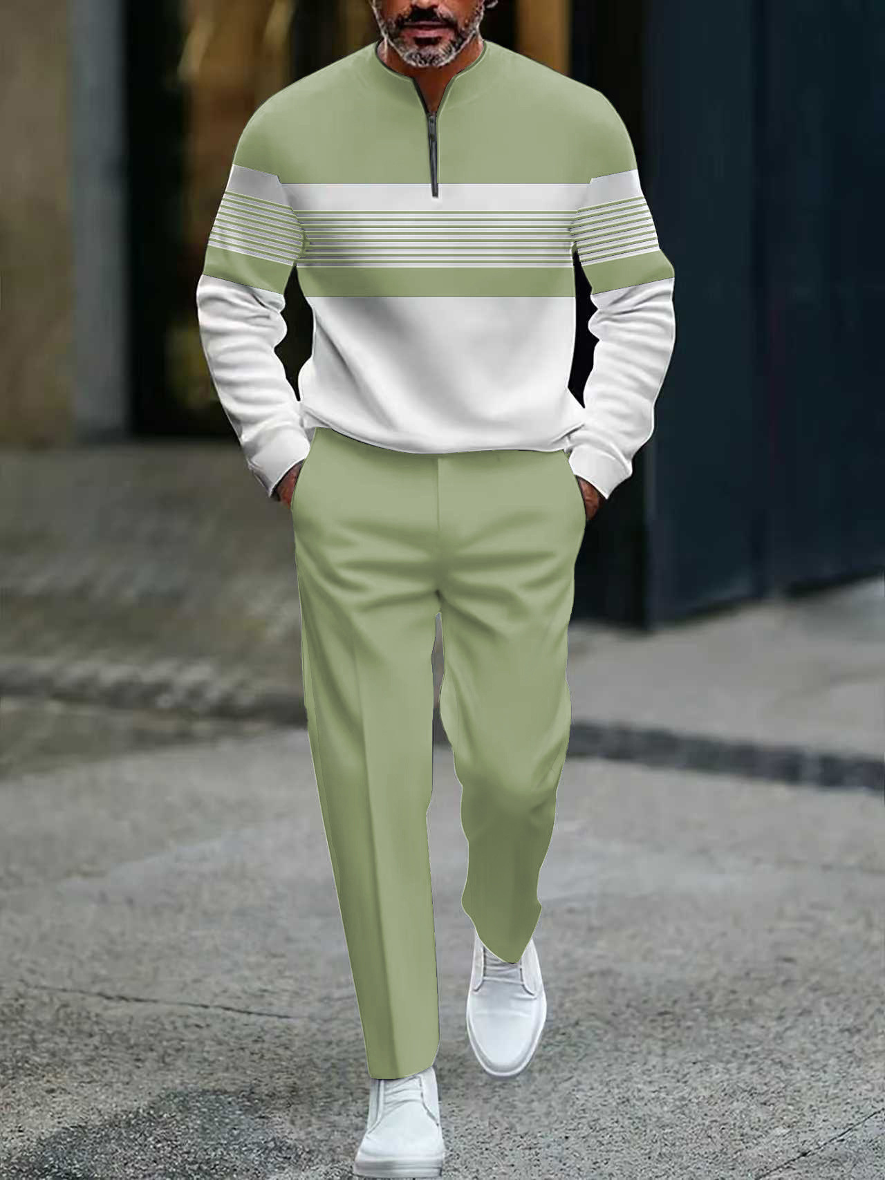 Men's Casual Long-Sleeve Pants Set | Coordinated Comfort Wear Canada — view 7