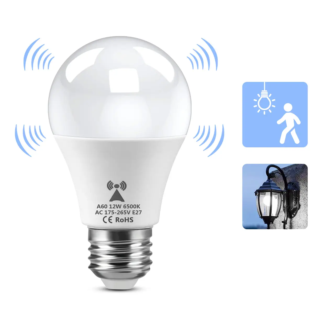E27 Human Body Infrared Sensor Smart Light