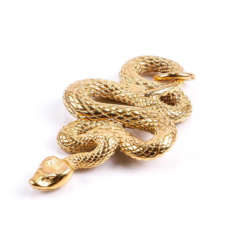 Ornament Stainless Steel Animal Snake-shaped Creative Pendant Titanium Steel Necklace