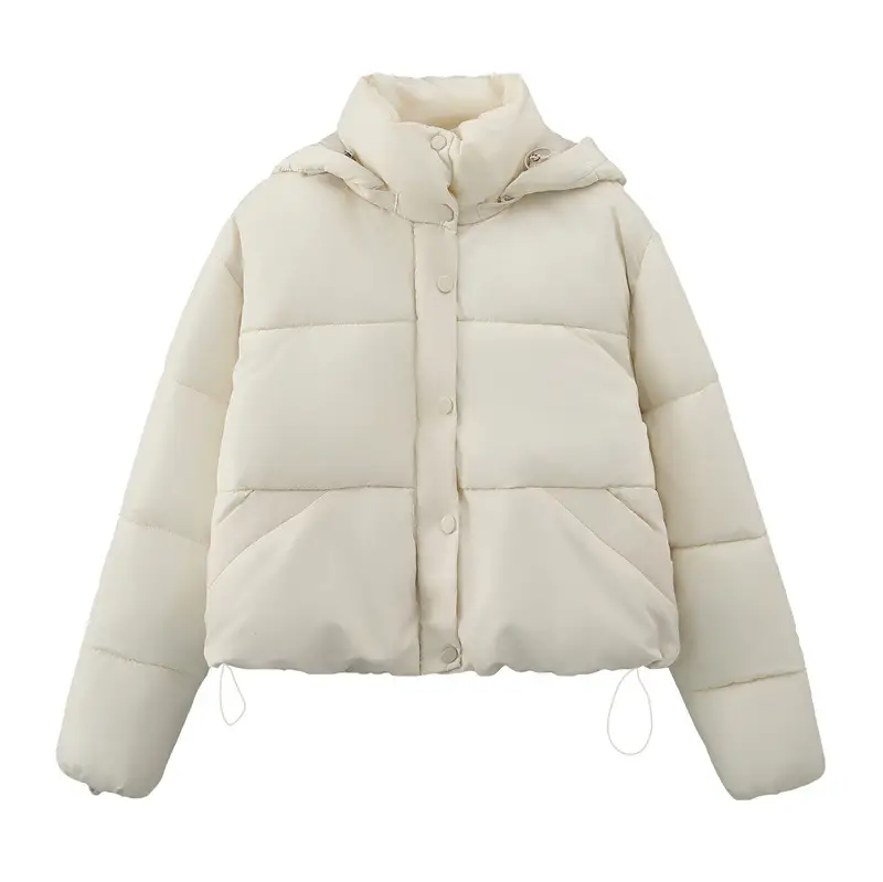 Pure Color Cotton Bread Coat Casual Loose Jacket