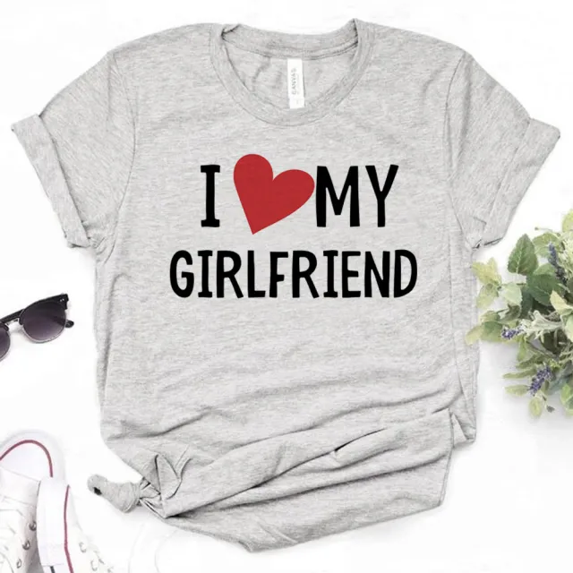 I Love My Girlfriend T shirt Female Comic 26598 Style - Shop at LoveMi